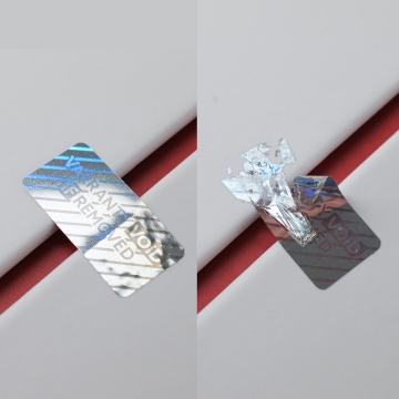 Hologramová záručná pečať 20x10mm záruka neplatná