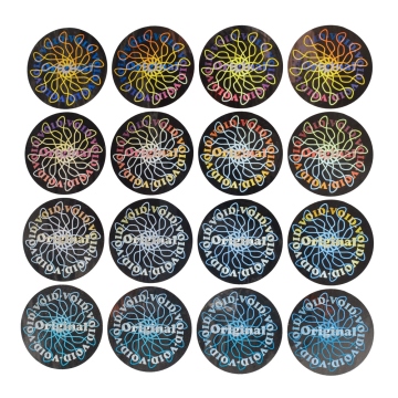 Dvojvrstvová kruhová holografická plomba nápis Original