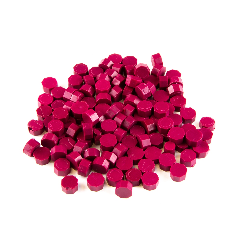 Pečatný vosk tmavo ružový - granulovaný 30g - Typ 7