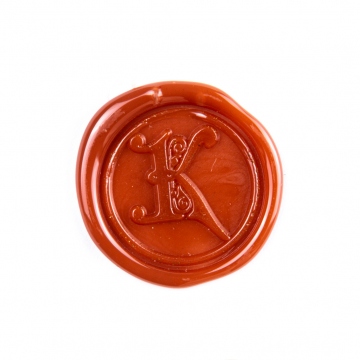 Ručné razidlo (pečať) do vosku - dekoratívne písmeno K