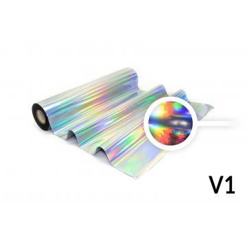 Fólia pre Hot Stamping - V1 hologramová strieborná lesk bez vzoru