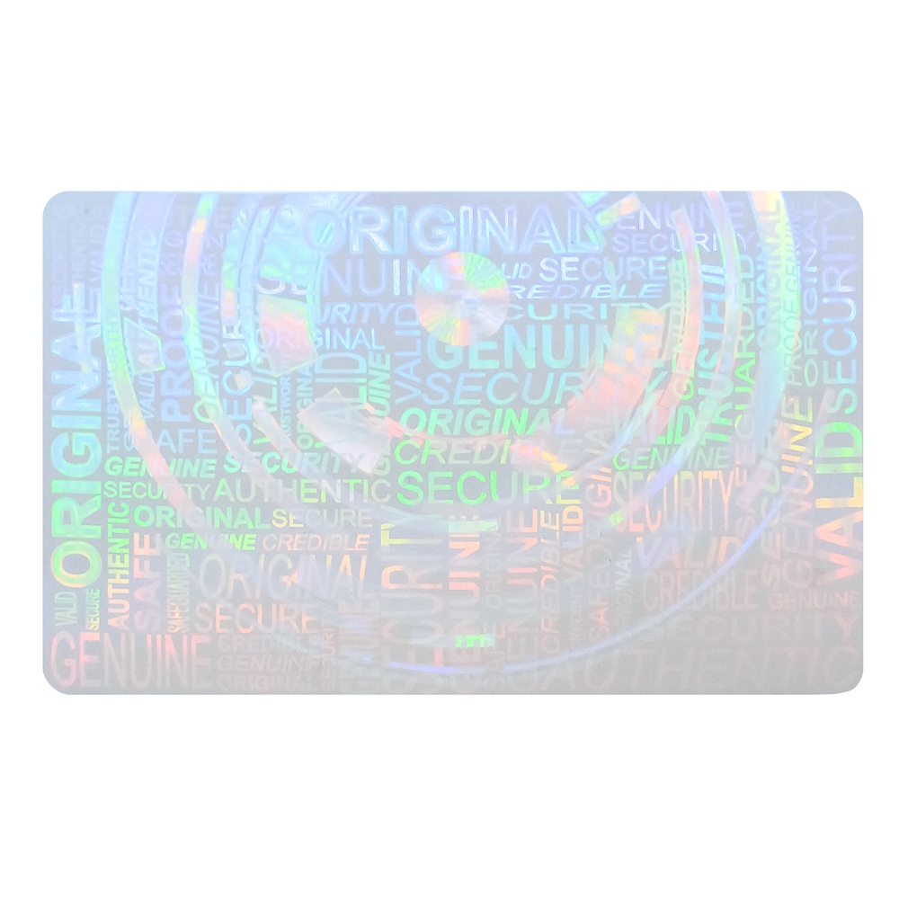 Predvyrobený masterový transparentný hologram na ID karty