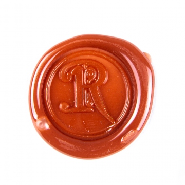 Ručné razidlo (pečať) do vosku - dekoratívne písmeno R