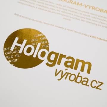 Fólia na hotstamping - zlatá