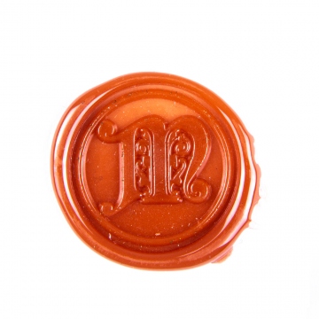 Ručné razidlo (pečať) do vosku - dekoratívne písmeno M