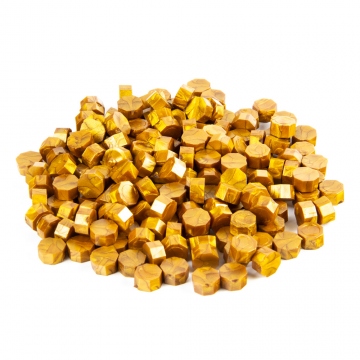 Pečatný vosk zlatý metalický - granulovaný 30g - Typ 11