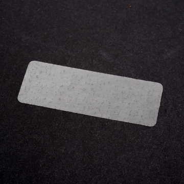Transparentný pečatiacej film so skrytým hologramom štítky 45x17 mm