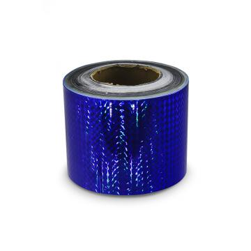 Hologramová samolepiaca páska 100mm, motív modré štvorčeky