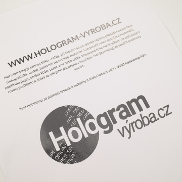 Fólia na hostamping - strieborná
