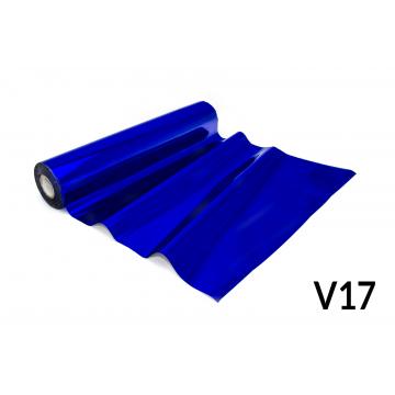 Fólia pre Hot Stamping - V17  lesklá modrá s bodkami